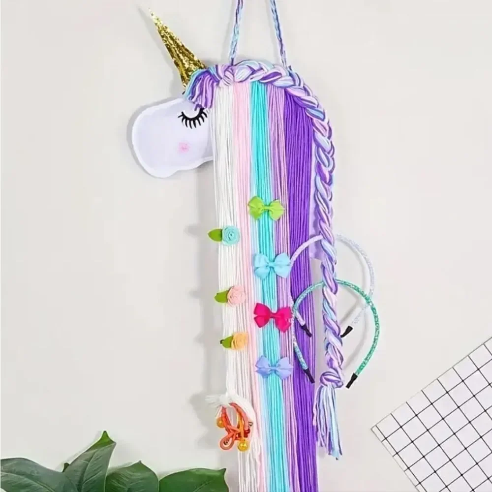 New unicorn lavender hair bow organizer display holder girls